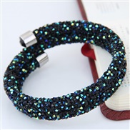 occidental style fashion concise all-Purpose bright Double layer personality temperament bangle