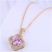 fine Korean style fashion sweetOL concise four clover zircon personality necklace