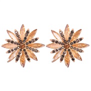 ( brown)occidental style exaggerating samll ear stud creative Pearl earringsins animal series arring