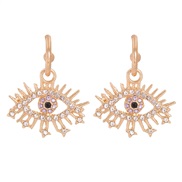 ( white) occidental style Earring temperament exaggerating personality eyes ear stud Alloy fully-jewelled earrings