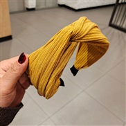 ( yellow)Korea big woolen eadband  same style retro shine  eadband woman