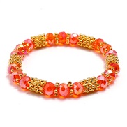 ( red) brief all-Purpose beads lady crystal bracelet multicolor elasticity student