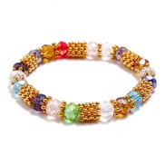 ( Color) brief all-Purpose beads lady crystal bracelet multicolor elasticity student