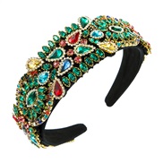 ( Color)occidental style fashion all-Purpose embed color Rhinestone fully-jewelled Headband woman luxurious wind width