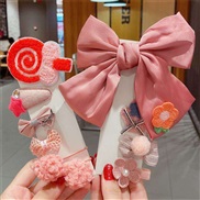 (   PinkSuit )U woman head Korea set children hair clip