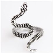 ( silver color ) occidental style fashion  Metal snake personality exaggerating opening ring
