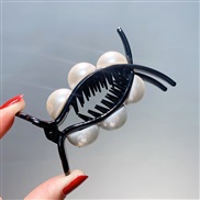 ( black) hair clip Korea all-Purpose Acrylic embed Pearl temperament head hair clip