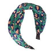 ( green leopard print)Korean style eadband width Cloth eadband fashion leopard eadband head