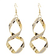 ( Gold)occidental style fashion geometry  all-Purpose earrings  lady personality all-Purpose retro arring woman F