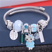 occidental style fashion  Metal all-PurposeD concise lovely cat more elements personality bangle