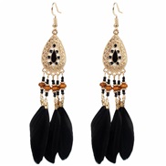 ( black)occidental style personality exaggerating earrings earrings fashion brief drop earring woman F