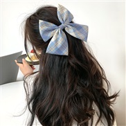 (B )day big bow hair clip Koreains head