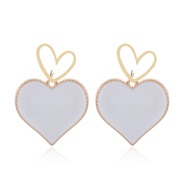 occidental style trend  concise all-Purpose color love personality temperament ear stud
