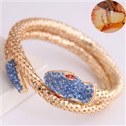 occidental style Metal trend wind Metal snake personality exaggerating bangle