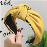 Korea high-end fine Korean style Double row Rhinestone medium width Headband creative women Headband