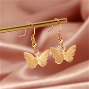 (EZjinse) occidental style  fashion fashion color Acrylic butterfly earrings personality butterfly buckle woman