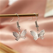 (EZbaik) occidental style  fashion fashion color Acrylic butterfly earrings personality butterfly buckle woman