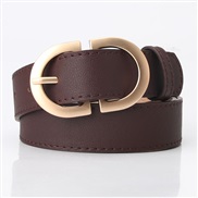 ( Brown)lady belt brief all-Purpose Cowboy beltins wind  Korean style leisure Metal buckle student belt