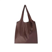 ( Brown)high capacity print pure color portable super handbag