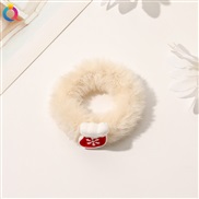 ( Plush )ins christmas velvet rope Autumn and Winter occidental style day lovely imitate circle