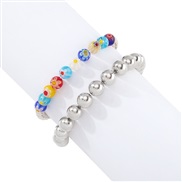 ( White K)occidental style  color color temperament bracelet ethnic style exaggerating fashion woman