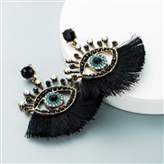 ( black)occidental style exaggerating Turkey blue eyes tassel earrings fashion personality sector eyesins arring