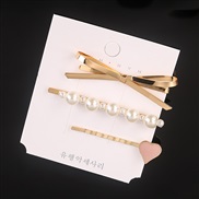 ( Pearl Suit ) occidental style Word woman retro Pearl crystal bag hair clip set
