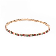( Gold)occidental style creative  claw embed Rhinestone  brilliant fully-jewelled row elasticity lady bracelet F