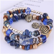 occidental style trend  concise customs gravel mash up multilayer temperament fashion lady bangle
