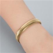 ( Gold)occidental style trend gilded titanium steel snake bracelet stainless steel man woman wind Metal chain