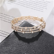 ( Gold)occidental style bride Rhinestone  temperament fashion fully-jewelled diamond bangle multicolor diamond bracelet 