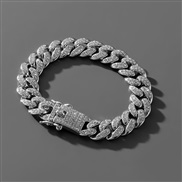 (mmY ) personalityhihomm fully-jewelled buckle man bracelet trend wind all-Purpose