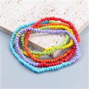 ( Color)Bohemia exaggerating personality resin more circle color bracelet woman occidental style fashion trend braceletb