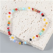 ( Color)occidental style summer day fashion beads flowers bracelet woman trend small fresh Street Snap
