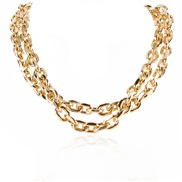 ( Gold)occidental style personality exaggerating fashion clavicle chain  Alloy necklace trend