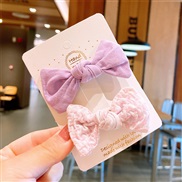(  purpleSuit )autumn Korea children hair clip samll girl head lovely bow pattern set
