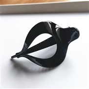 (  blackcircular )Korean style woman transparent hair clip watch-face classic style brief claw