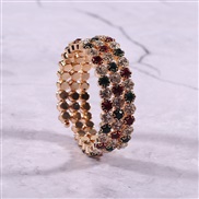 ( Golden color) multilayer twining  bride all-Purpose diamond fully-jewelled elasticity bangle crystal bracelet woman