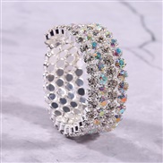 (color ) multilayer twining  bride all-Purpose diamond fully-jewelled elasticity bangle crystal bracelet woman