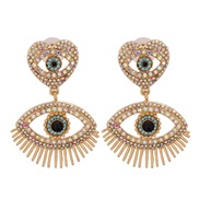 (AB) new exaggerating atmospheric eyes ear stud  occidental style original all-Purpose earrings woman