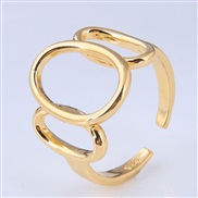 Korean style fashion sweetO concise circle personality opening ring