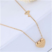( gold ) fine Korean style fashion sweetOL concise titanium steel personality woman necklace
