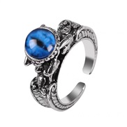 occidental style fashion retro personality creative eyes temperament opening ring