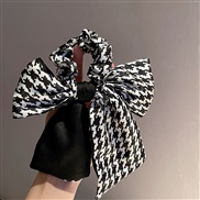 ( black)occidental style fashion brief personality rope spring velvet bow head temperament