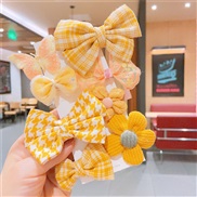(  yellow Suit )children hair clip  woman head flower bow  lovely samll girl head