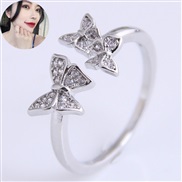fine Korean style fashion sweetOL concise mosaic personality opening woman ring