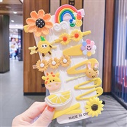 (  color ) Korean style fruits set children hair clip woman head