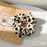 (   white)Korea leopard big circle  brief head leather  Autumn and Winter head flower I