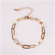 ( Bracelet  Gold)brief necklaceins wind chain clavicle personality man woman bracelet chain