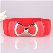 ( red)fashion all-Purpose belt Korean style lady belt  bow Tightness belt Girdle  belt
